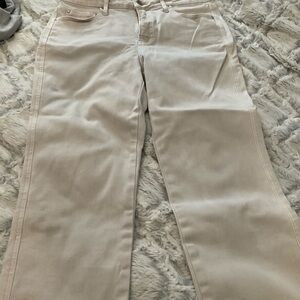 Chico's Cream Flare leg Jeans.  Worn once!
